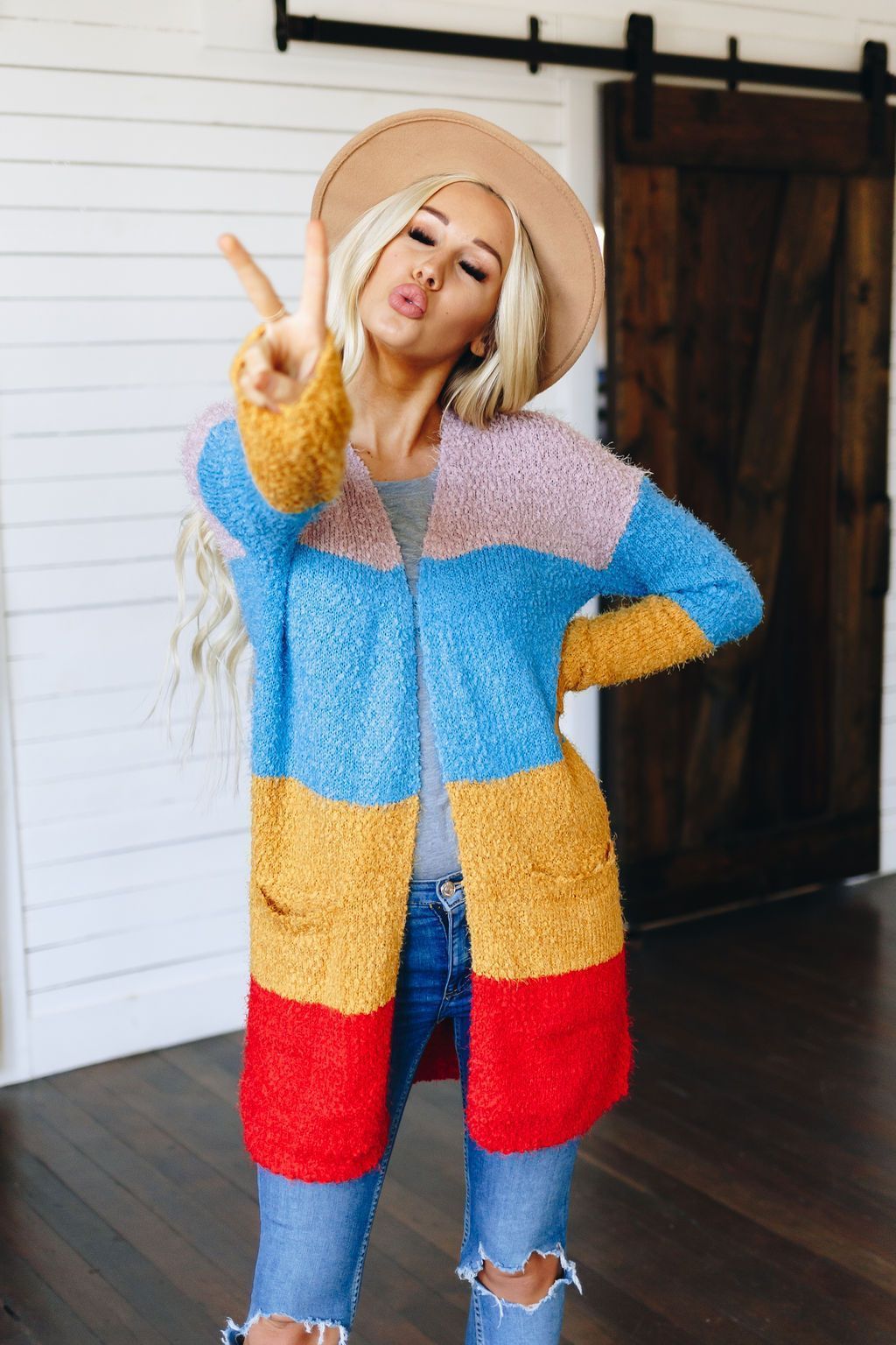 Double Trouble Color-Block Cardigan