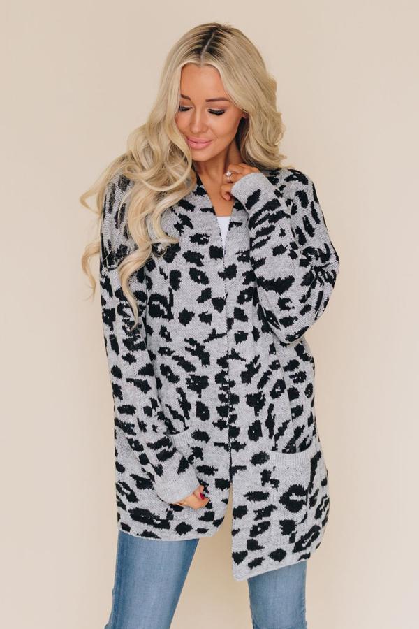 Riley Leopard Cardigan