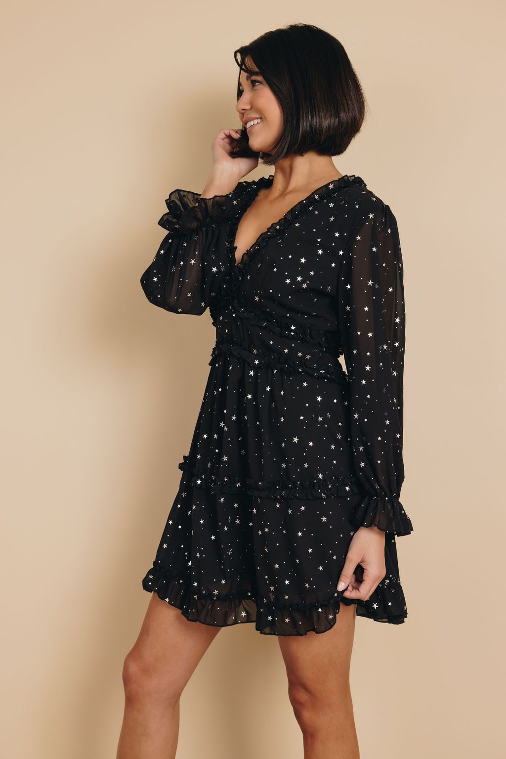 Shining Star Ruffle Dress