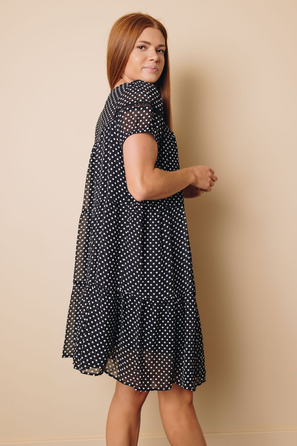 Kendrick Polka Dot Swing Dress