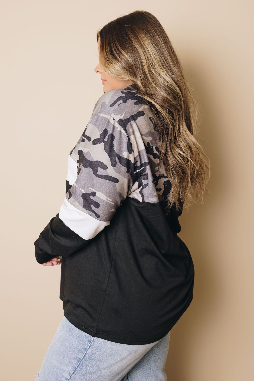 Plus Size - Ogden Camo Sweatshirt