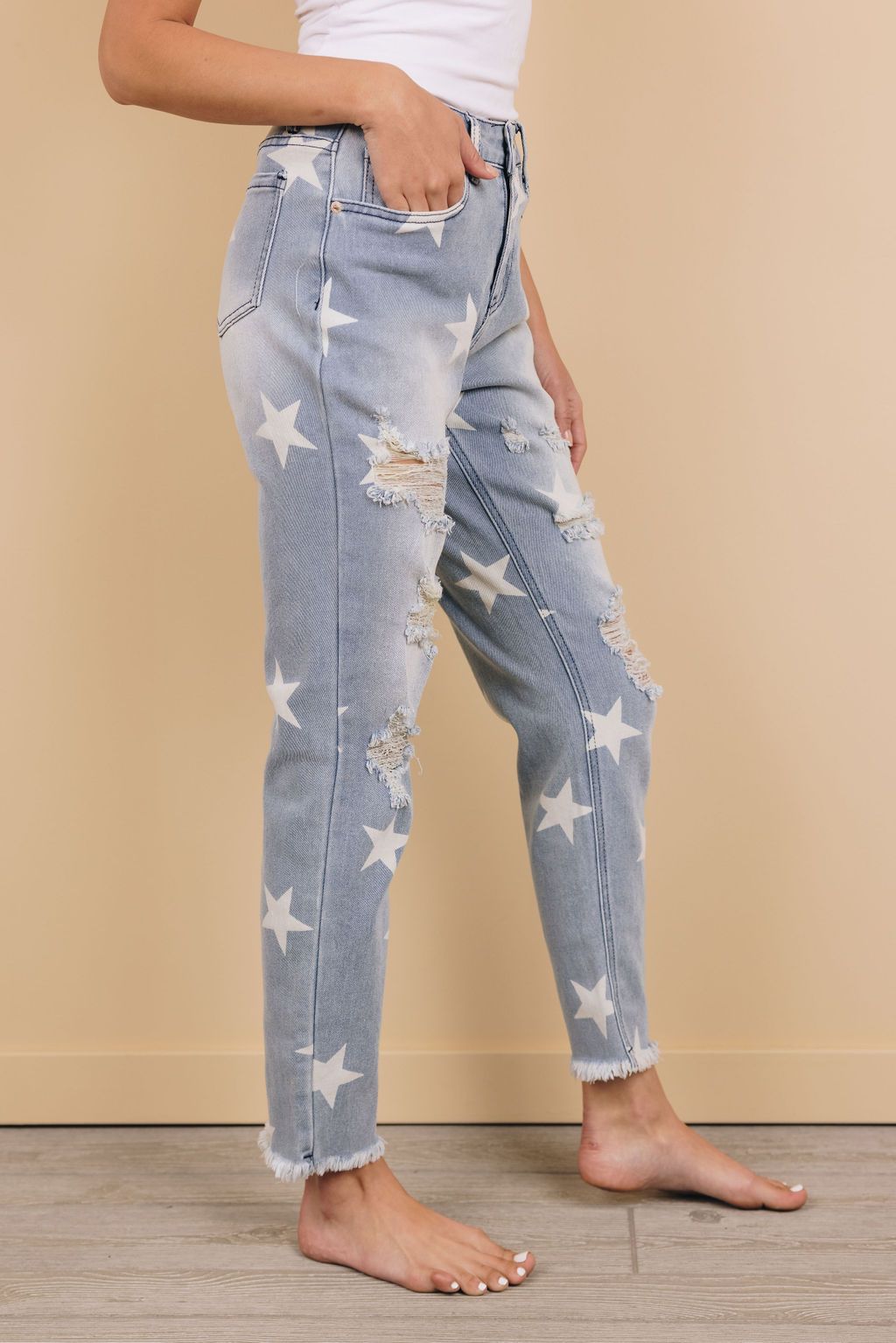Free Spirit Star Print Jeans