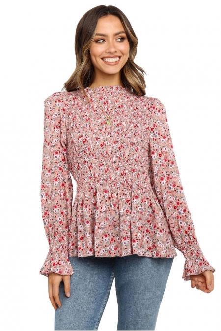 Come Into Bloom Peplum Top