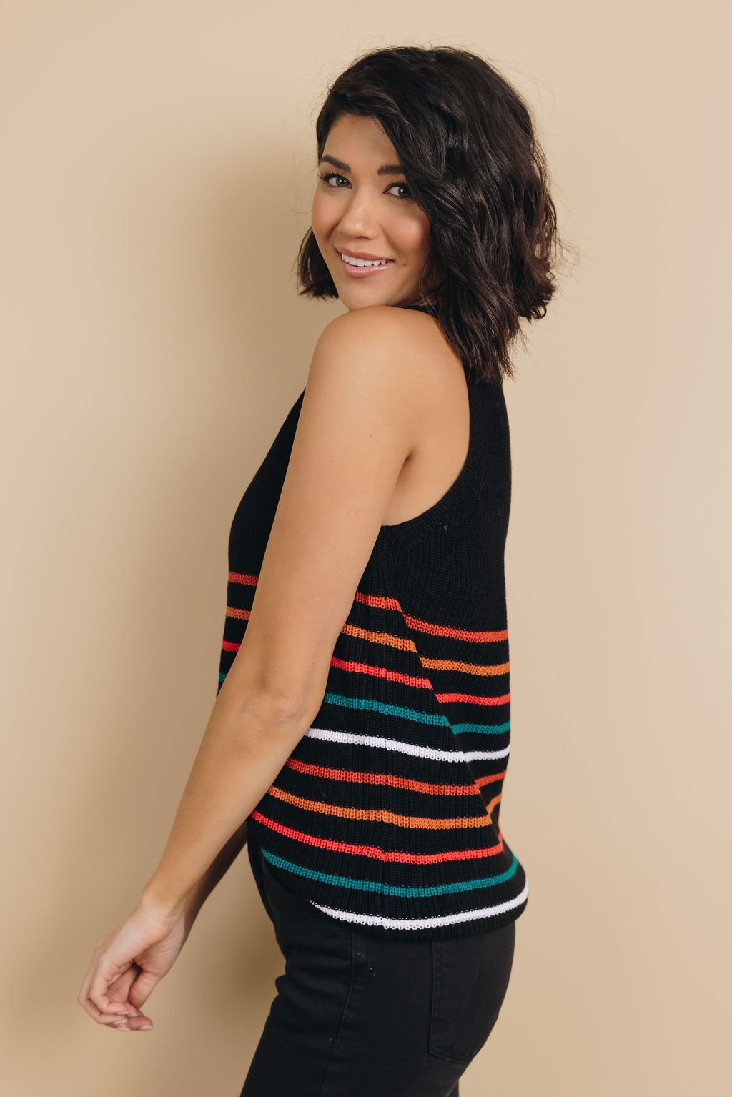 Irvine Striped Knit Tank