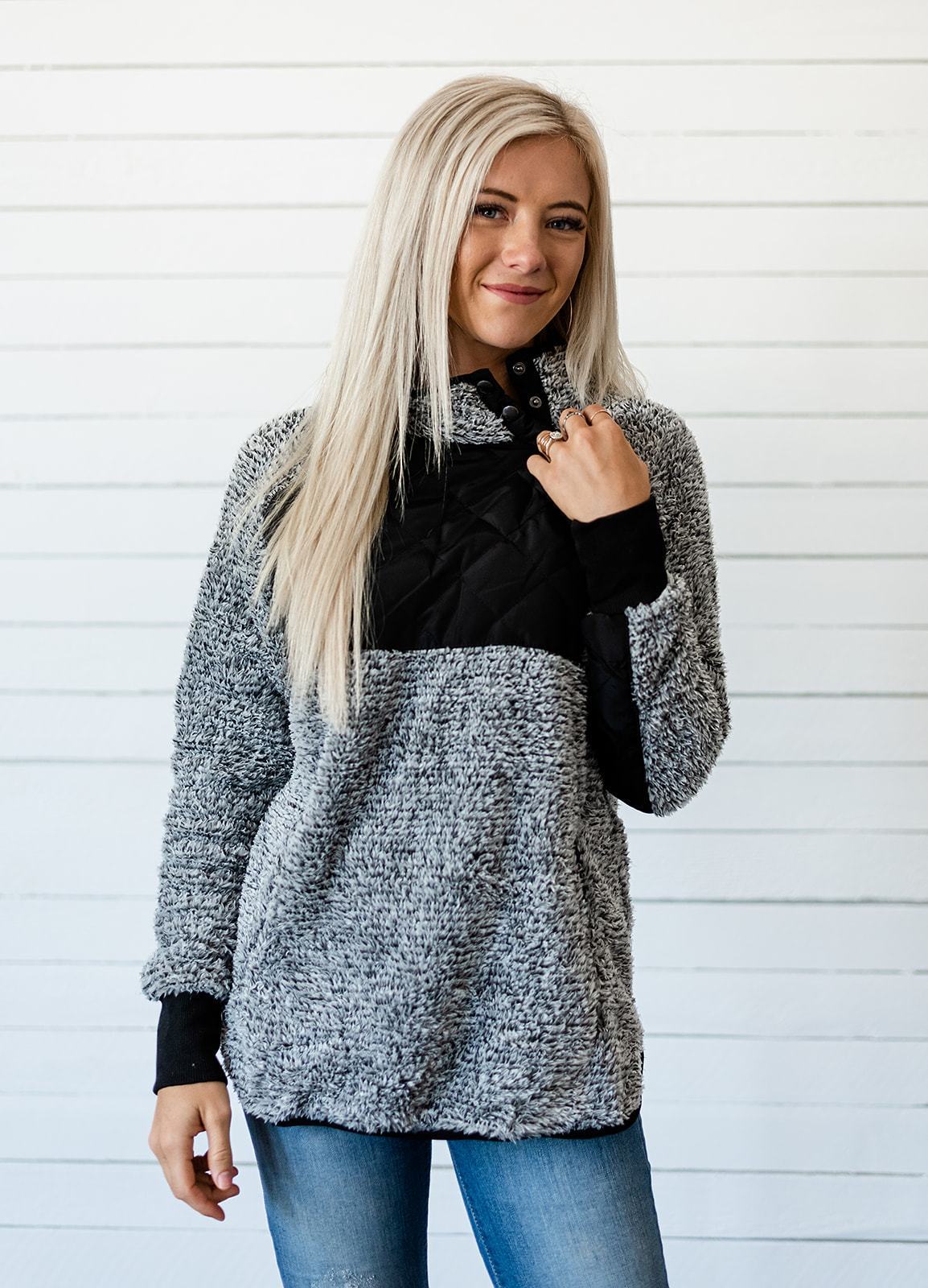 Coffee Break Fleece Sweater