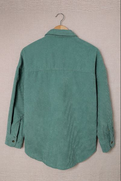 Hippen Corduroy Button Down Top