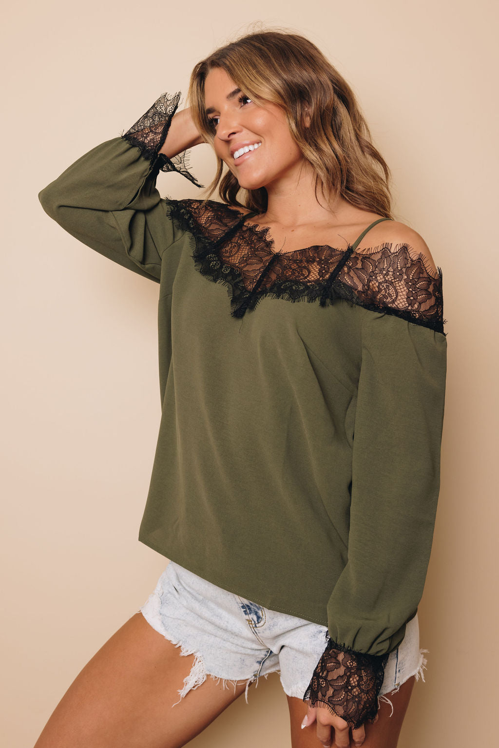 Work Of Art Cold Shoulder Blouse