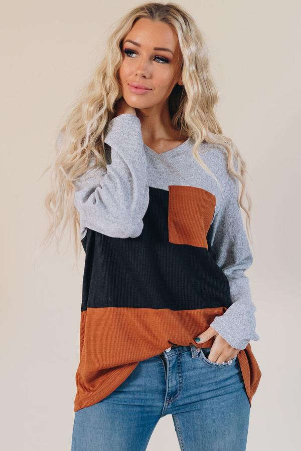 Emilie Color Block Top