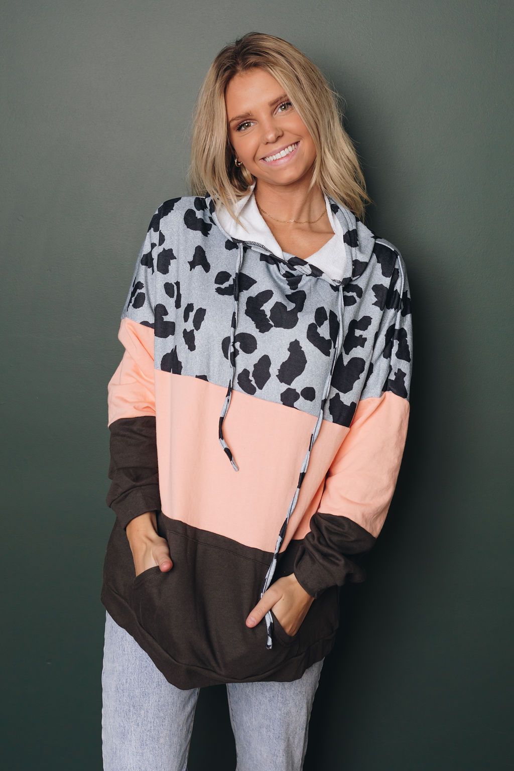 Plus Size - Theo Leopard Hoodie