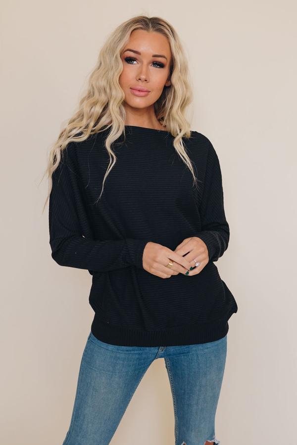 Charlene Ribbed Long Sleeve Top