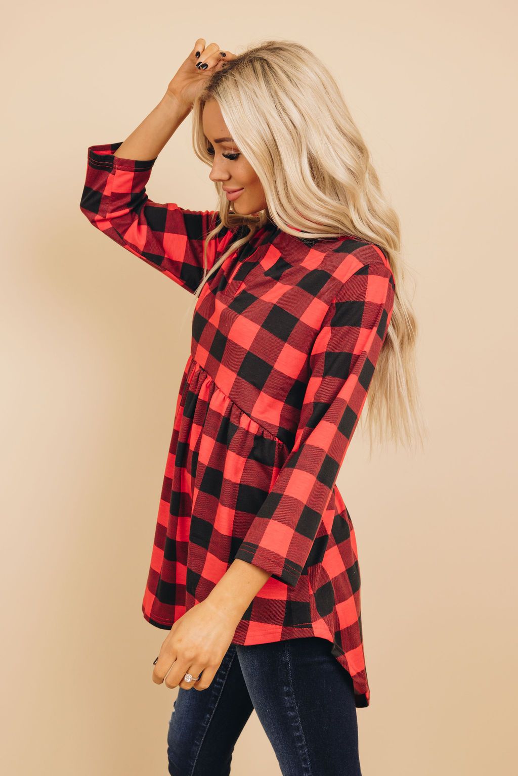 Extrovert Plaid Tunic