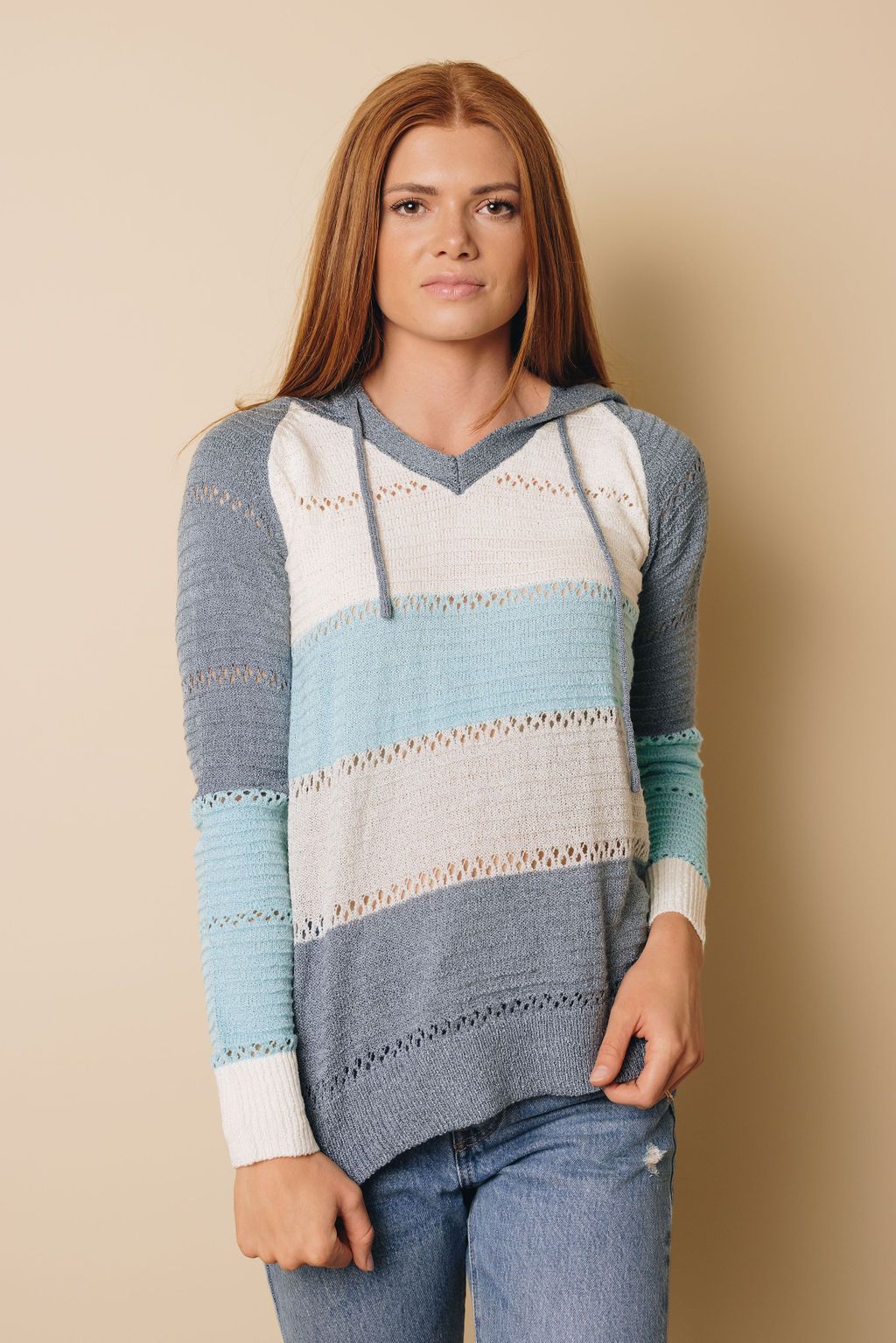 Beach Bonfire Knitted Hoodie