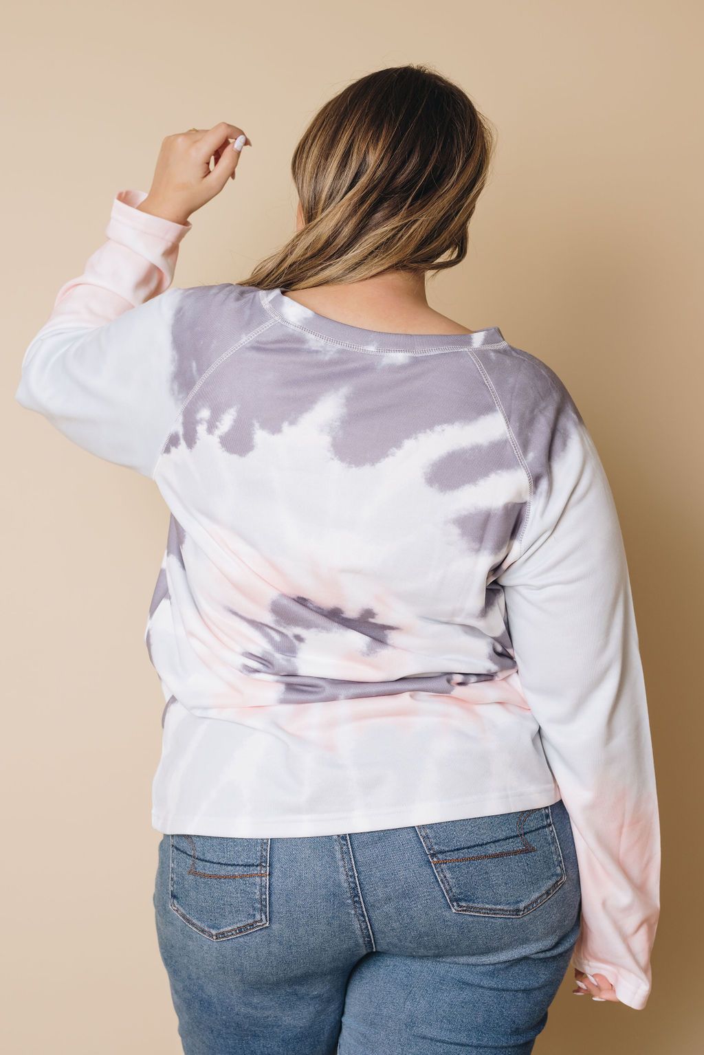 Plus Size - Jace Raglan Tie-Dye Top