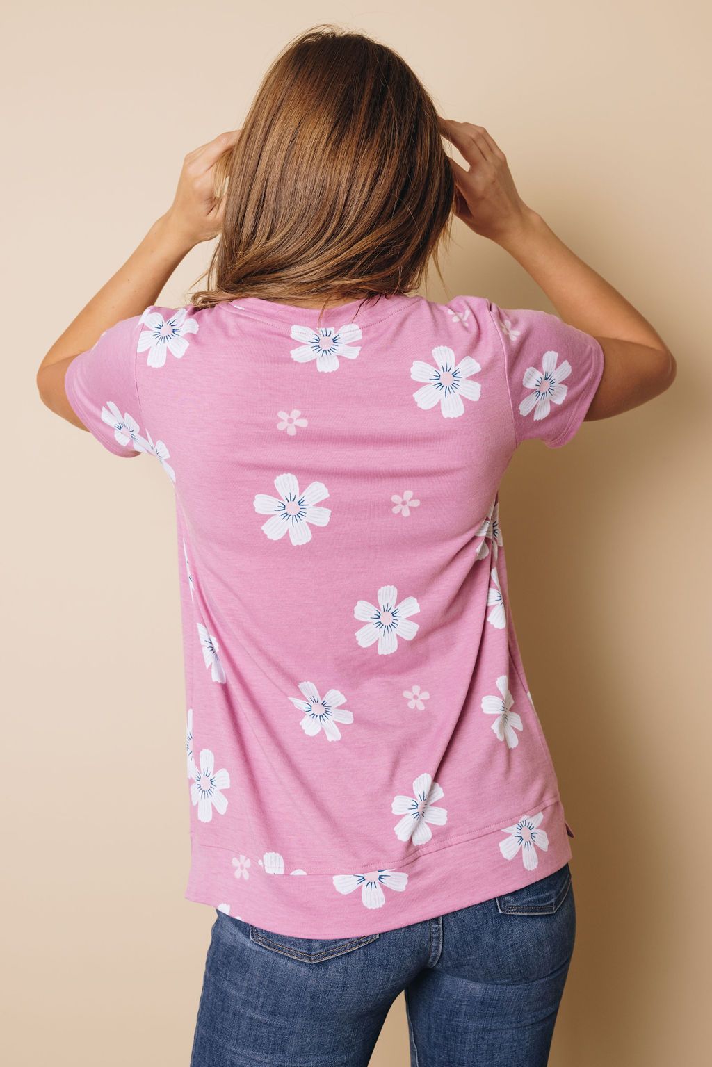 Aisha Short Sleeve Floral Tee