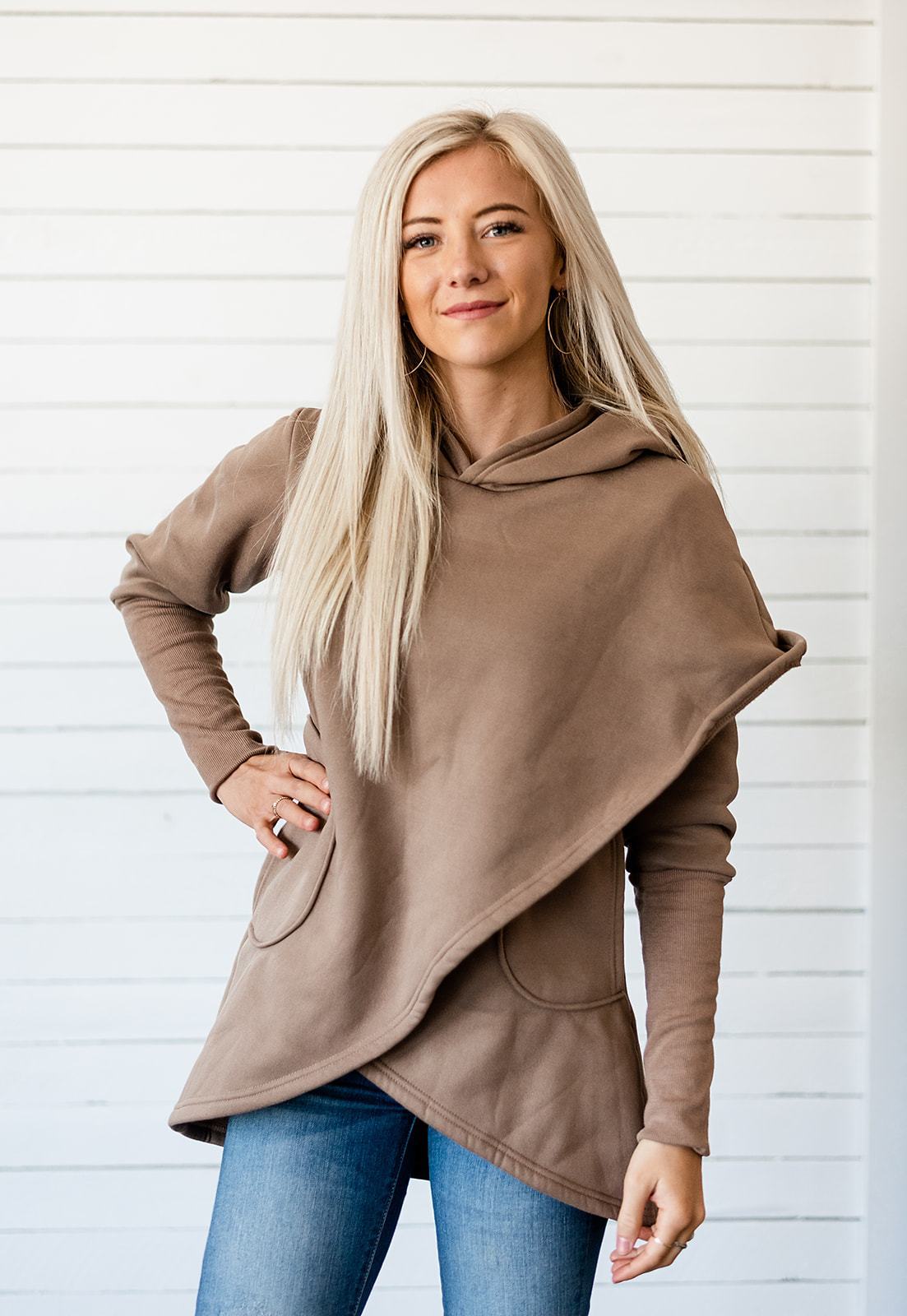 Designer Inspired Wrap Sweater