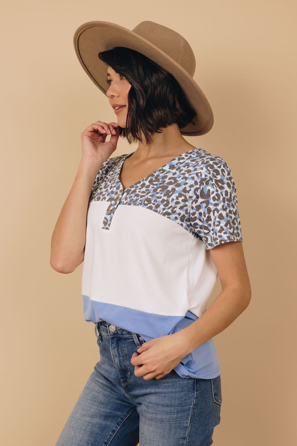 Same Places Leopard Top