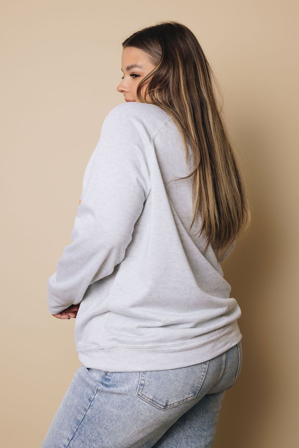 Plus Size - Pumpkin Pullover Sweatshirt