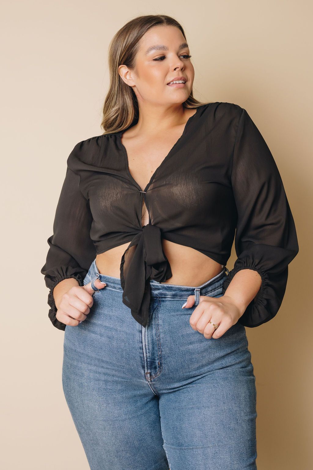 Plus Size - Gaines Wrap Top