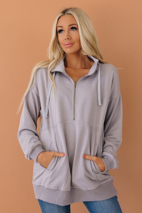 Wonderful World Half Zip Pullover