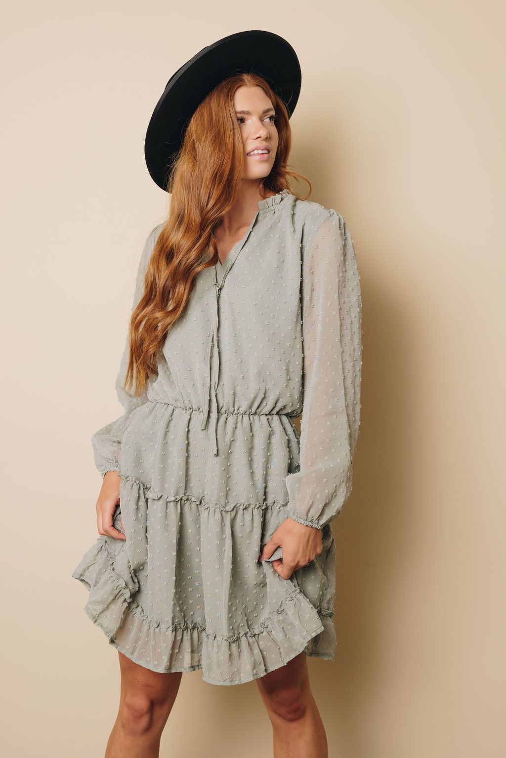 Aurelia Bubble Sleeve Mini Dress