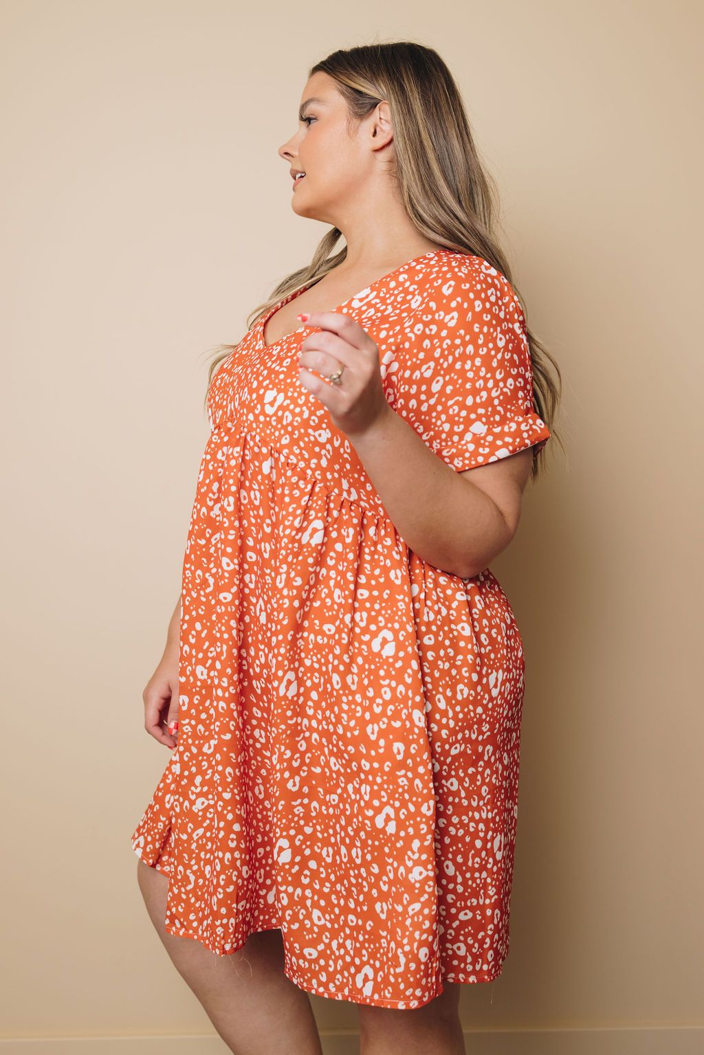 Plus Size - City Of Music Leopard Dress