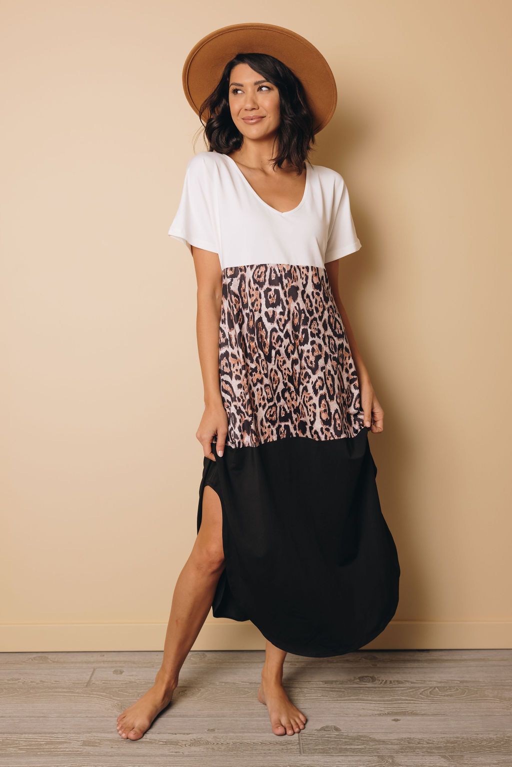 Luka Leopard Color Block Maxi