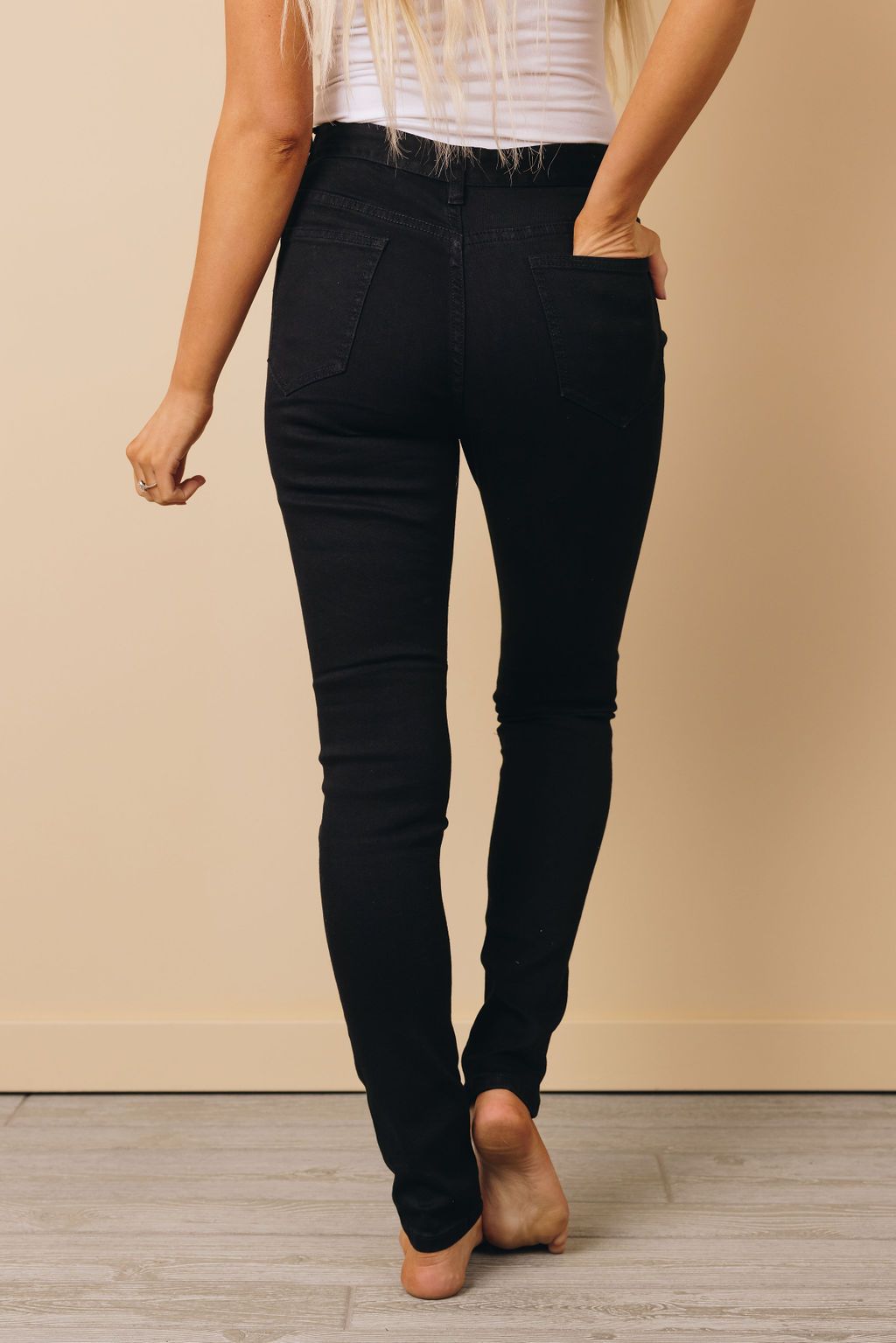 Tannary Ribbed Skinny Jeans