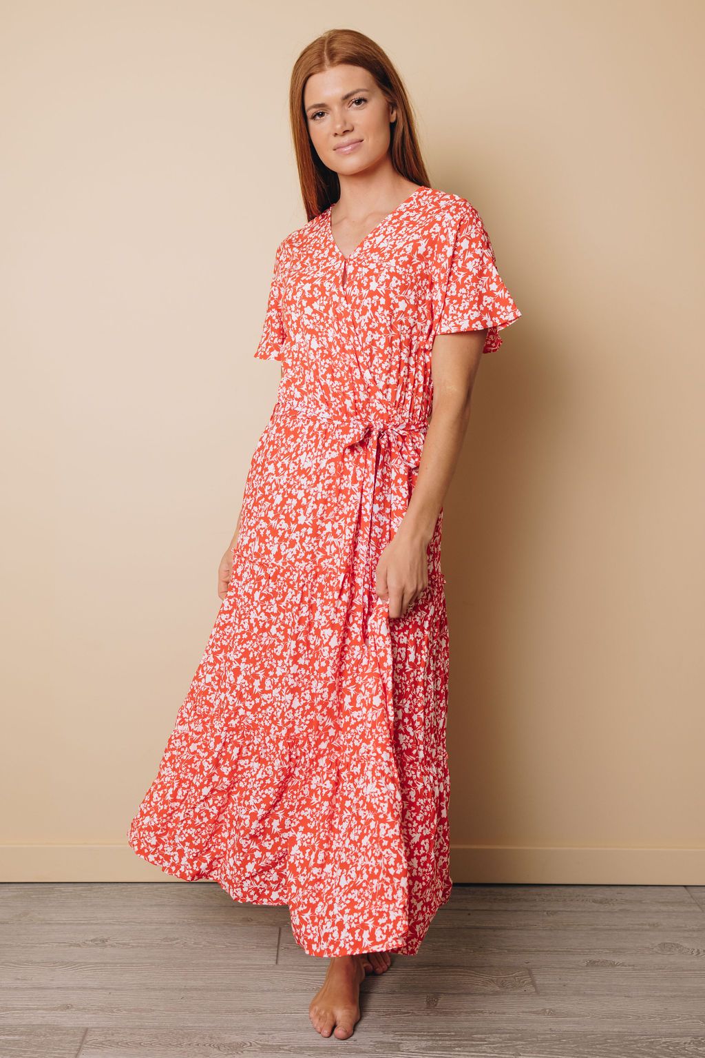World of Color Floral Midi Dress