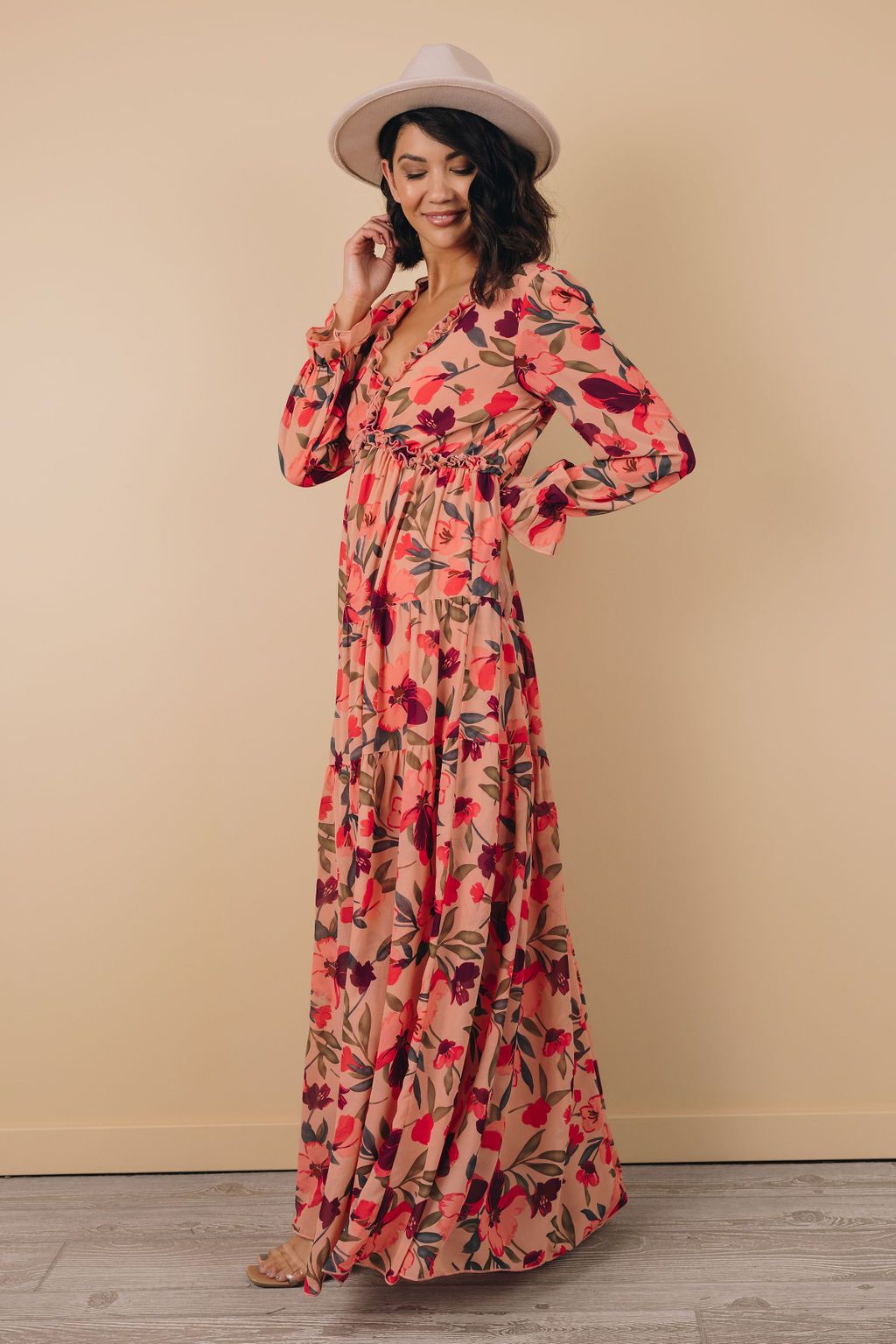 Free Spirit Ruffle Maxi Dress
