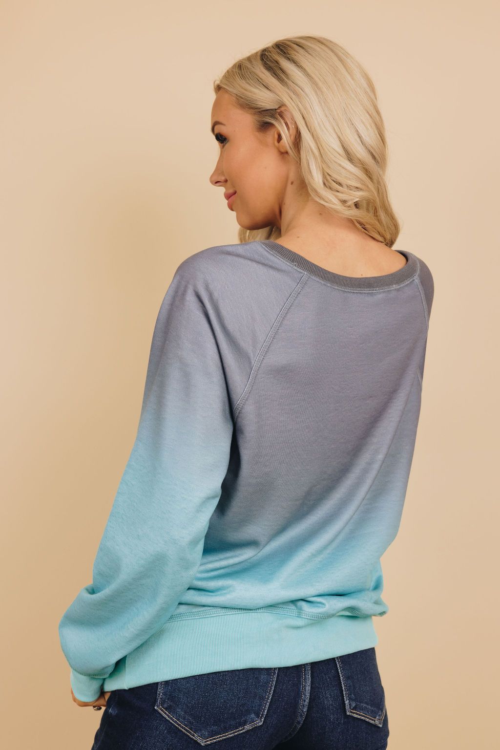Not Over Yet Ombre Sweatshirt