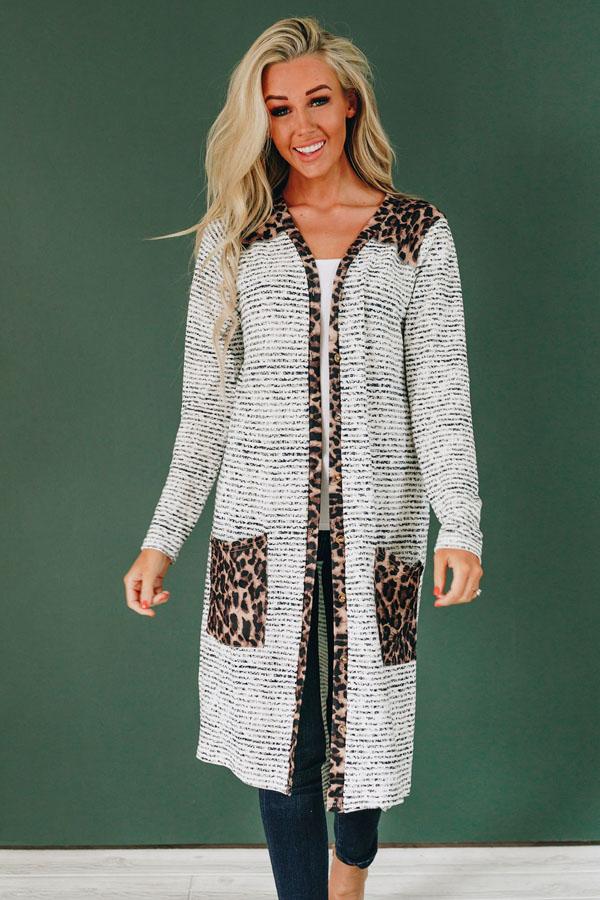 Run Along Patterned Cardigan