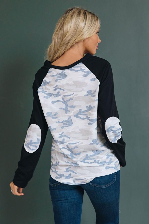 On The Rise Camo Top