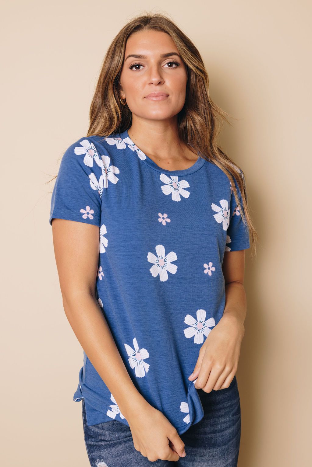 Aisha Short Sleeve Floral Tee