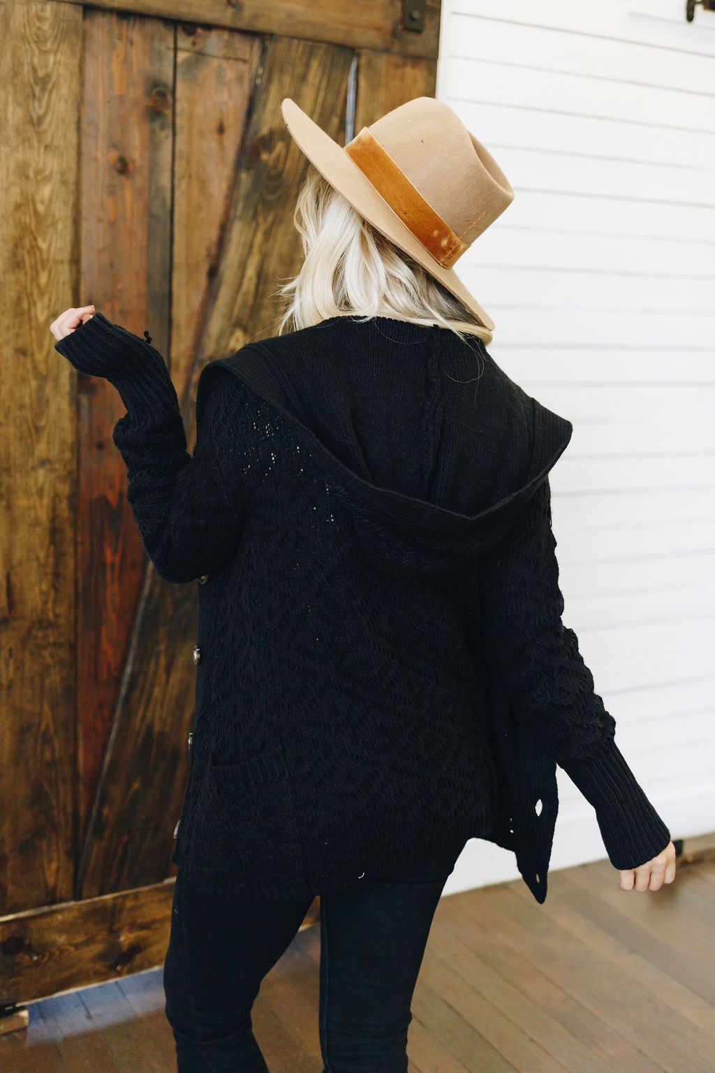 Only Want You Knit Hooded Cardigan
