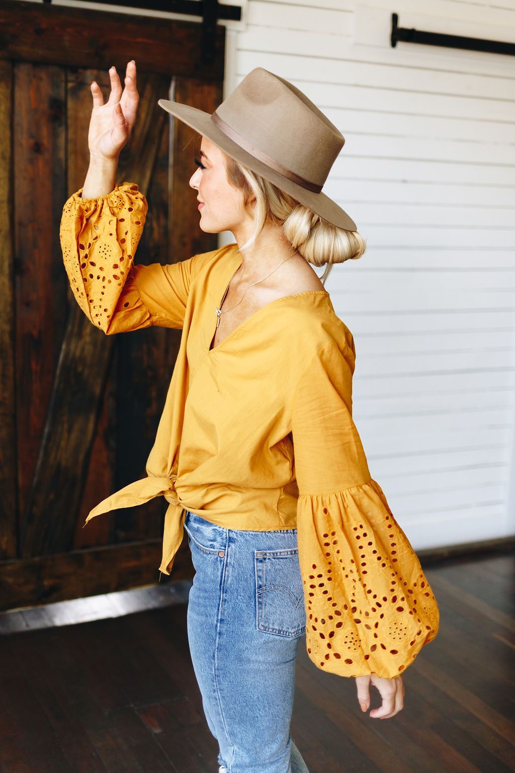 Rhapsody Tie Detail Top