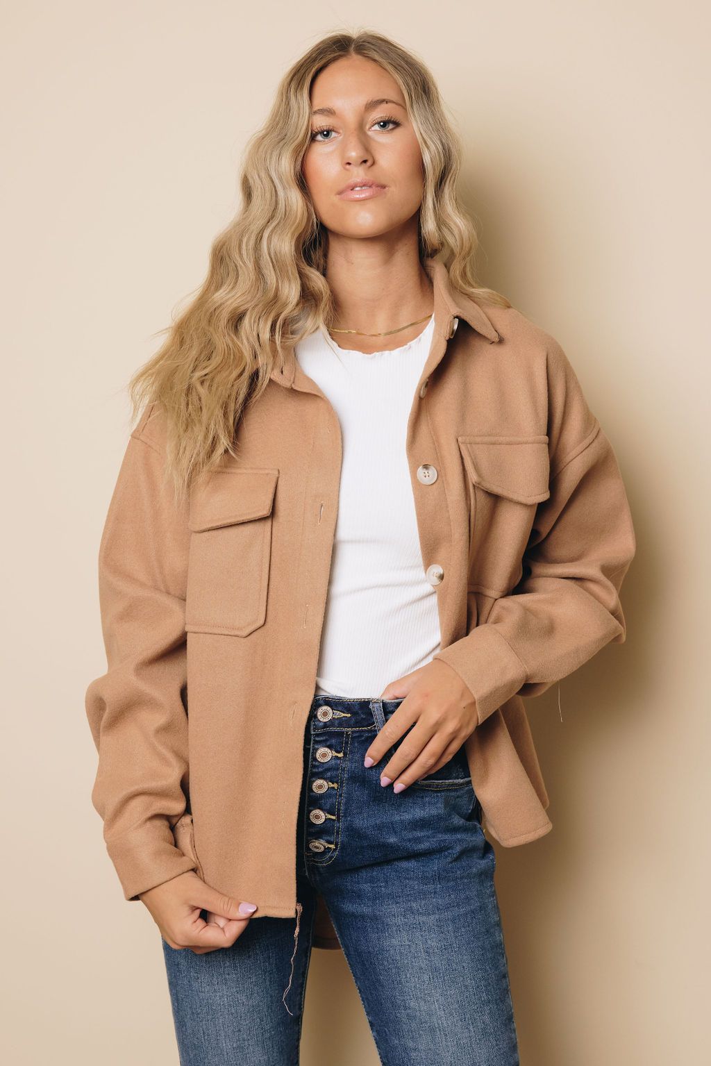 Cecile High Low Hem Coat