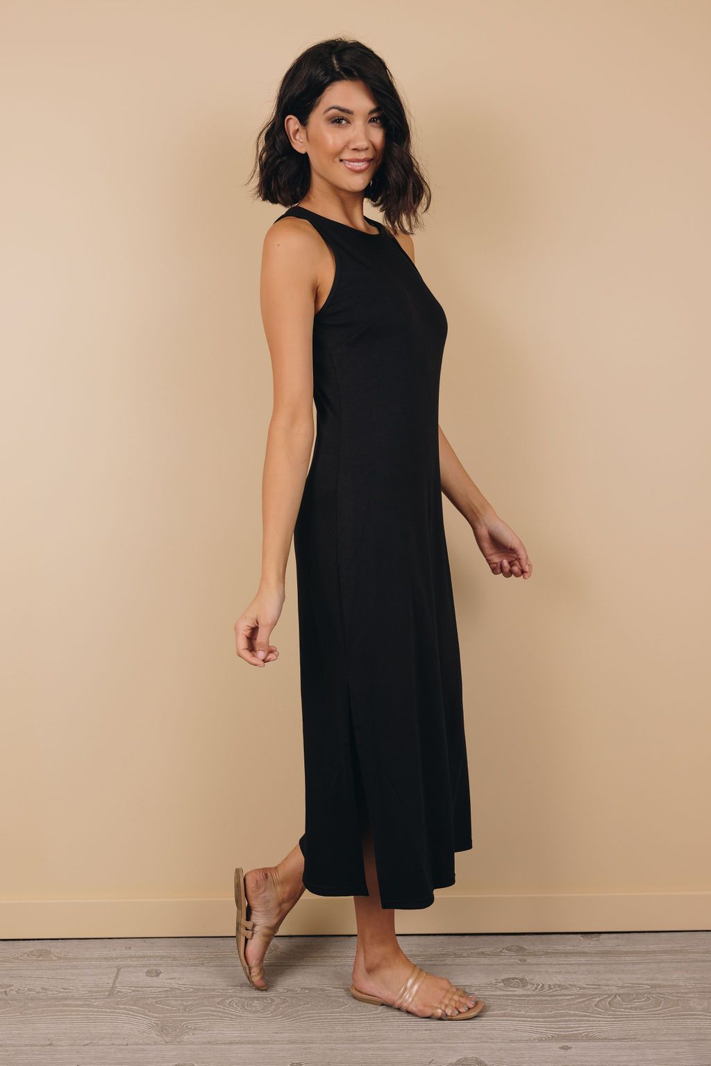 Save Me Side Slit Midi Dress