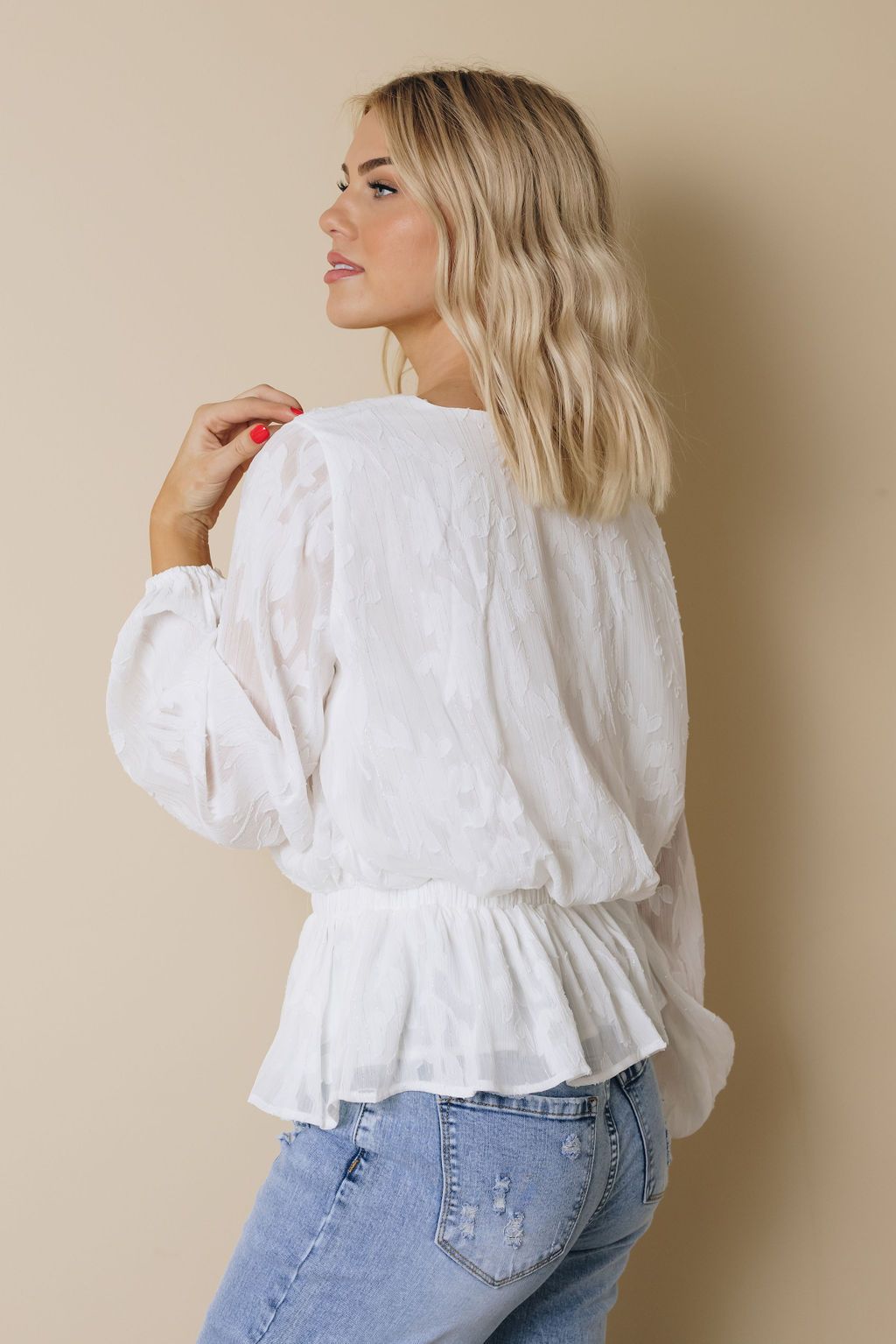 Felber Shimmer Long Sleeve Top