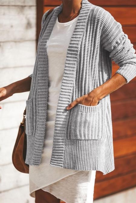 Easy Does It Knit Cardigan w/ Pockets