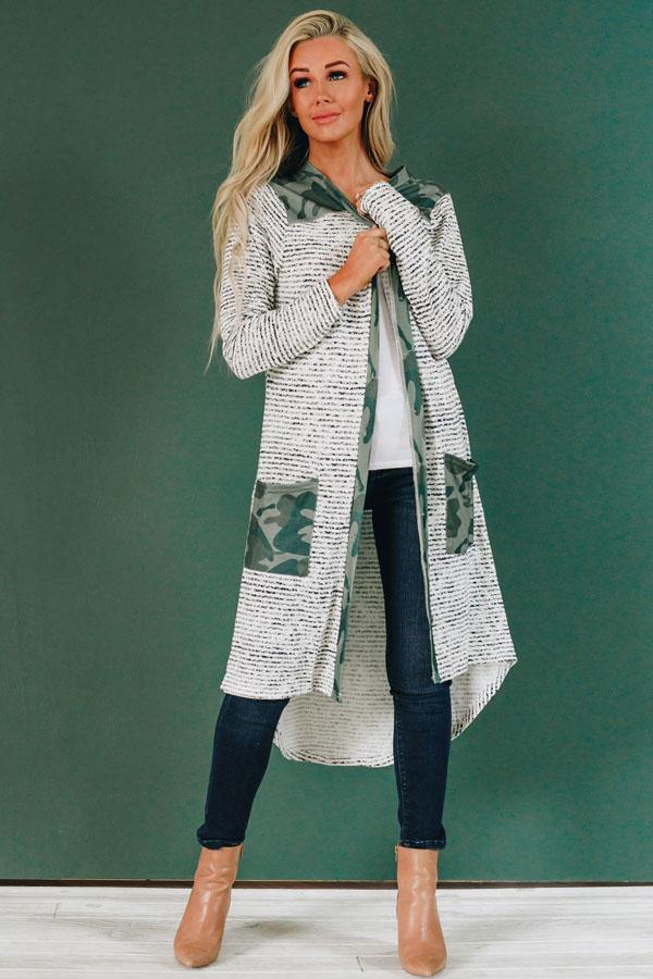 Run Along Patterned Cardigan