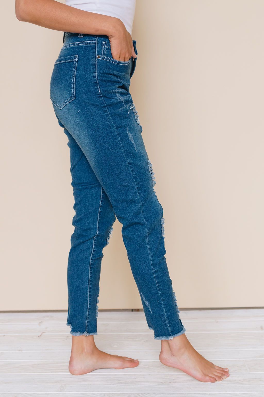 Singapore Leopard Patch Jeans