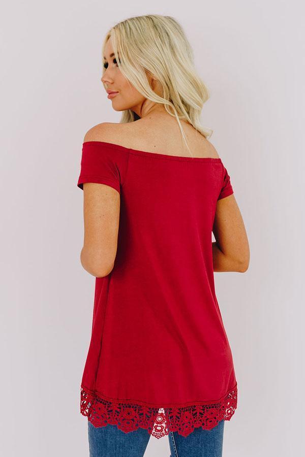 Center Point Road Off The Shoulder Top