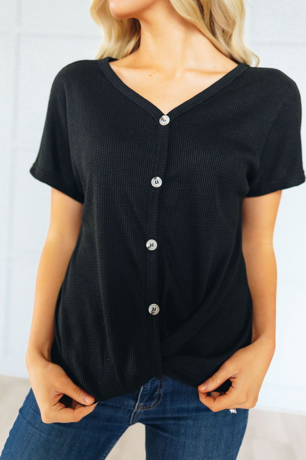 Come Together Button Down Top