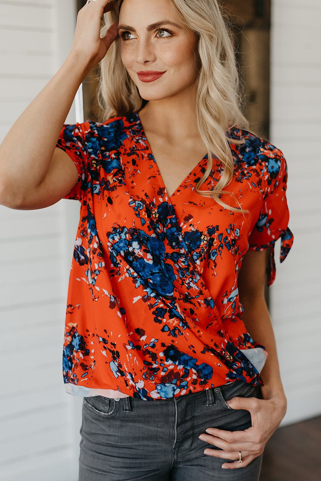 Stay With Me Tie Detail Top