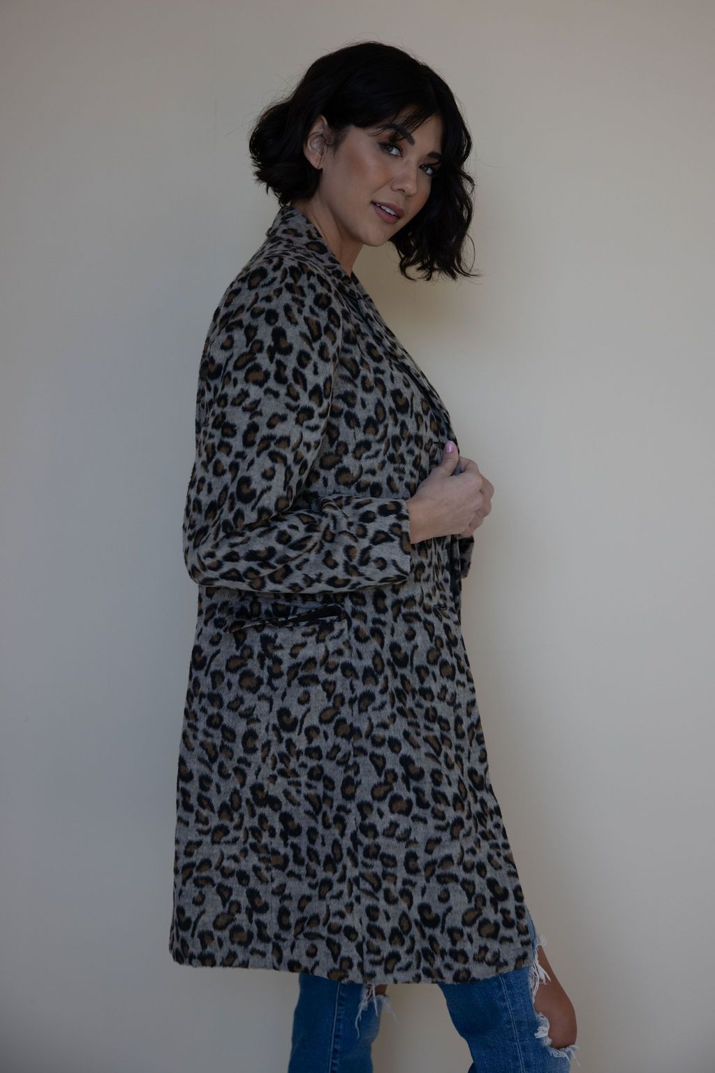 Davie Leopard Coat