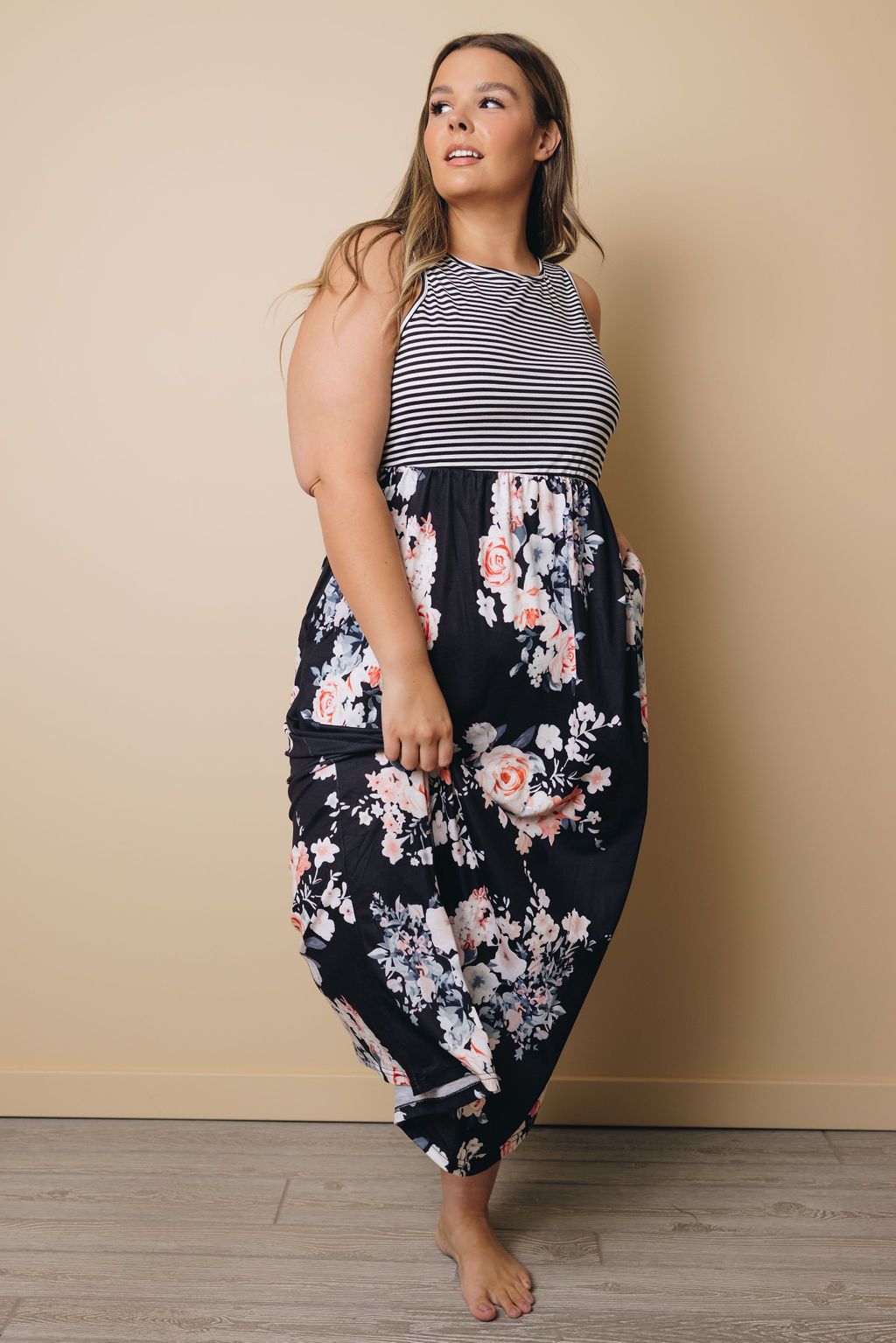 Plus Size - Travis Floral Tank Maxi
