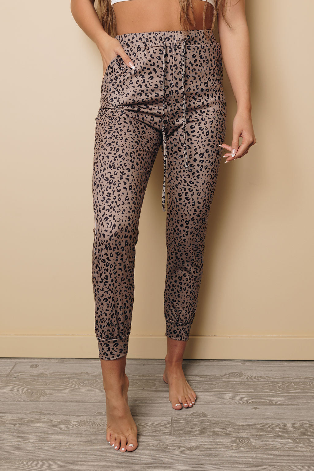 Falling Slowly Leopard Joggers