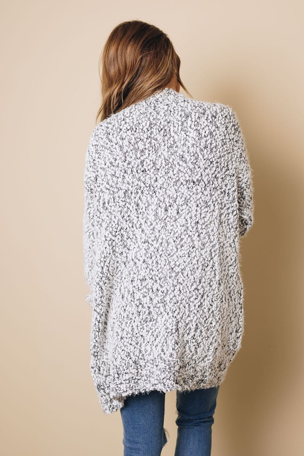 Cartlon Fuzzy Knit Cardigan