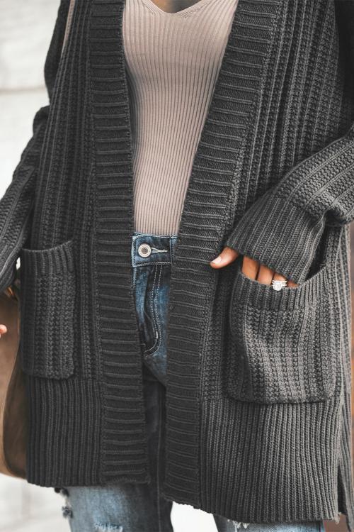 Easy Does It Knit Cardigan w/ Pockets