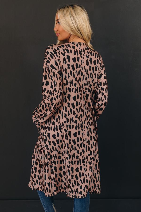Freya Leopard Pocket Cardigan